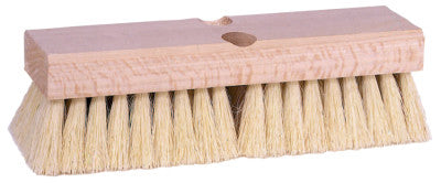 Deck Scrub Brushes, 10 in Hardwood Block, 2 in Trim, Palmyra Fill