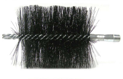 4" Double Spiral Flue Brush, .012 Steel Fill