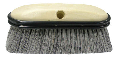 Truck Wash Brushes, 9 1/2 in Foam Block, 2.5 in Trim, Flagged Grey Fiber Fill