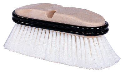 Truck Wash Brush, 9 1/2 in Foam Block, 2.5 in Trim L, Flagged White Polystyrene