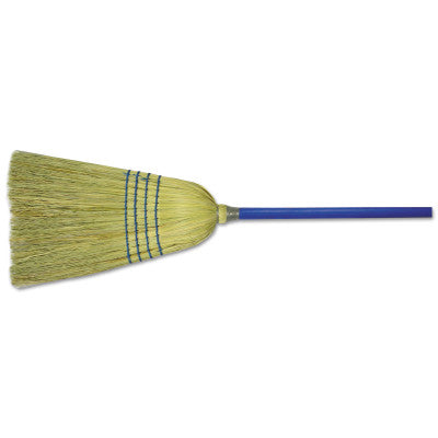 Upright & Whisk Brooms, Corn Fiber, 40 in Handle