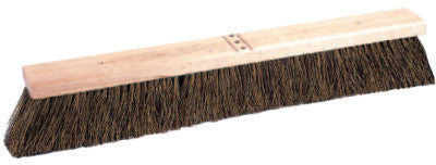 Coarse Sweeping Contractor Brooms, 24 in Hardwood Block, 3 in Trim, Palmyra