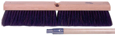 Horsehair Fine Sweep Brushes, 18 in Hardwood Block, 3 in Trim