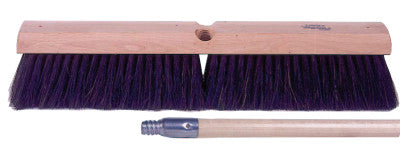 Horsehair Fine Sweep Brushes, 24 in Hardwood Block, 3 in Trim