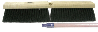 Tampico Medium Sweep Brushes, 18 in Hardwood Block, 3 in Trim