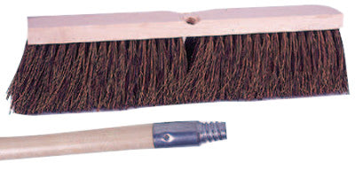 Vortec Pro Garage Brushes, 18 in Hardwood Block, 4 in Trim L, Palmyra Fill