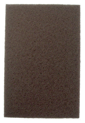 Non-Woven Hand Pads, Heavy-Duty, 9 x 6, Brown, Aluminum Oxide