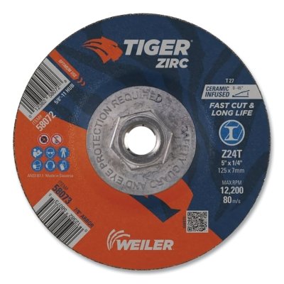 5 X 1/4 TIGER ZIRC TY27GRIND WHL  5/8-11 AH