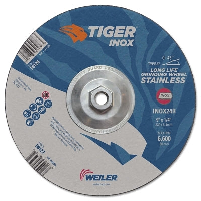 4-1/2 X 045 TIGER INOX TY27 C-O WHL   7/8 AH