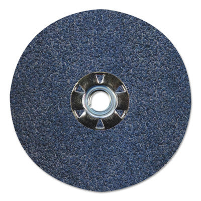 Tiger Zirc Resin Fiber Discs, 5 in Dia, 5/8 Arbor, 50 Grit, Zirconia