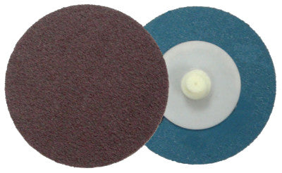 Plastic Button Style Blending Discs, Aluminum Oxide, 2 in Dia., 60 Grit