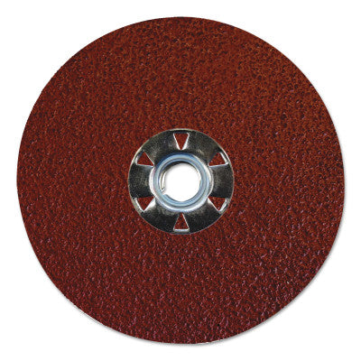 Tiger Aluminum Resin Fiber Discs, 5 in Dia, 5/8 Arbor, 24 Grit, Aluminum Oxide