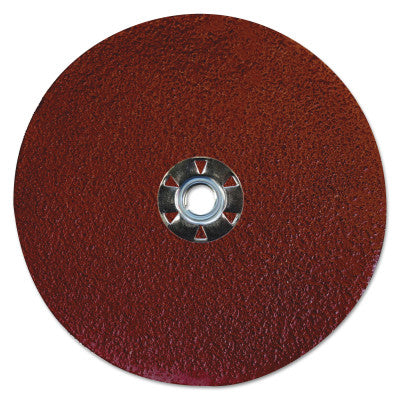 Tiger Aluminum Resin Fiber Discs, 7 in Dia, 5/8 Arbor, 24 Grit, Aluminum Oxide