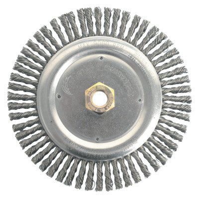 Dually Stringer Bead Wheel, 7 in D x 3/16 in W, .02 in Carbon Steel, 9,000 rpm