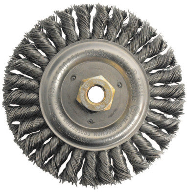 Dually Stringer Bead Wheel, 6 in D x 1/2 in W, .023 in Carbon Steel, 12,500 rpm