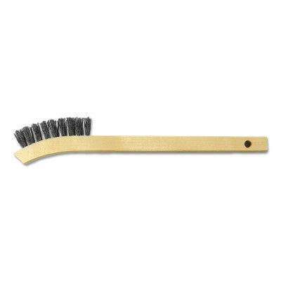 Nylox Hand Scratch Brushes, 6 in, 2, Nylon, Straight, Wood