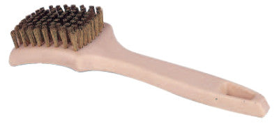 Tire Cleaning Brushes, 8 1/2 in Foam Block, 5/8 in Trim L, Brass