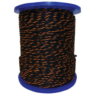 Truck Ropes, 1/2 in x 600 ft, Polypropylene, Orange/Black