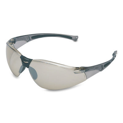 A800 Series Eyewear, Indoor/Outdoor Lens, Polycarbonate, Hard Coat, Gray Frame