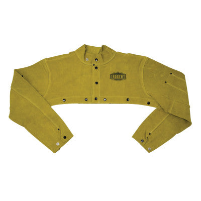 Ironcat Leather Cape Sleeves, 10 3/4", Anodized Snaps, Medium, Golden Yellow