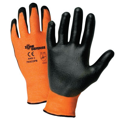 Zone Defense Gloves, Large, Orange/Black