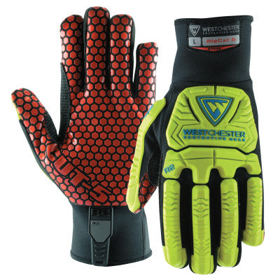 R2 Rigger Gloves, Black/Red/Yellow, X-Large