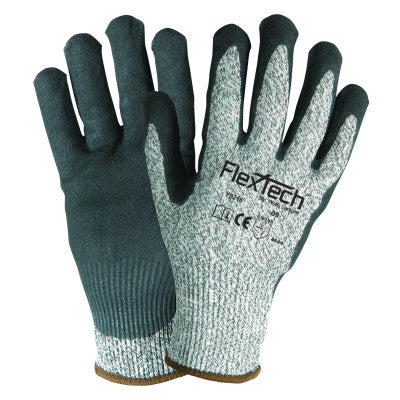FlexTech Cut-Resistant Gloves, X-Large, Gray/Black