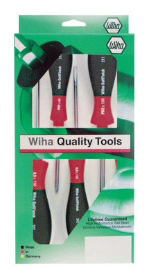SoftFinish Screwdriver Sets, Phillips; Slotted, 5 Piece, 3 - 6.5 mm