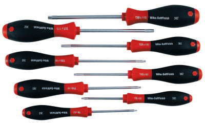 SoftFinish Screwdriver Sets, Torx, 8 Piece
