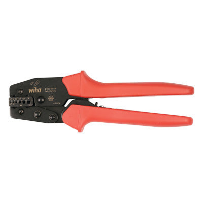 Ratchet End Sleeve Crimpers, 8.6 in Long, 26 - 8 AWG, Red