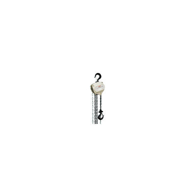 S-90 Series Hand Chain Hoist, 1 ton Cap., 10 ft Lifting Height, 1 Fall, 53 lbf