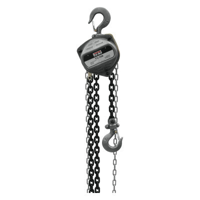 S-90 Series Hand Chain Hoist, 1 1/2 Tons Cap., 10 ft Lifting Ht., 1 Fall, 84 lbf