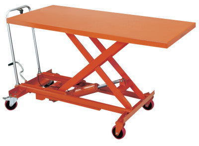 Jumbo Scissor Lift Tables, 73 1/2 in Long, 11 1/8-36 in High, 1100 lb Cap, Steel