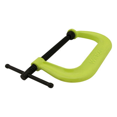 400 SF Hi-Visibility Safety C-Clamps, Sliding Pin, 5 in Throat Depth