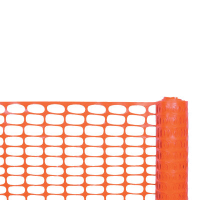 Safety Fences, 4 ft x 100 ft, Polyethylene, Orange