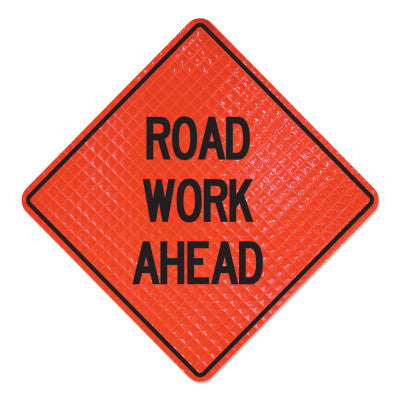 Road Work Ahead Signs, Road Work Ahead, Orange