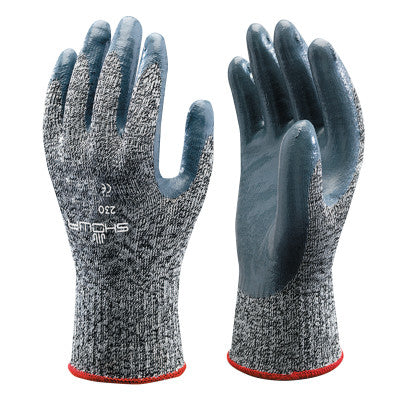 Zorb-IT 230 Series Knit Gloves, Size 7, Black/Gray