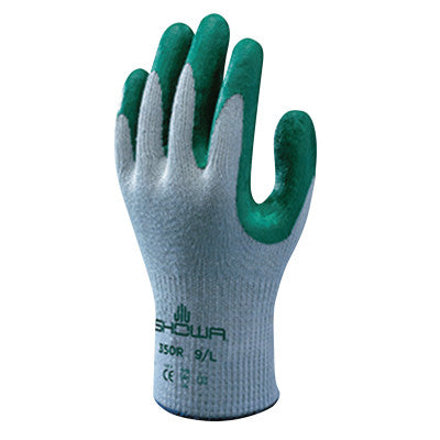 Atlas Fit 350 Nitrile-Coated Gloves, Large, Gray/Green
