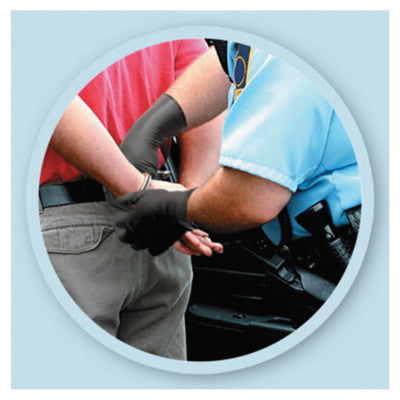 N-DEX 9700 Series Disposable Nitrile Gloves, Powder Free, 6 mil, Medium, Black