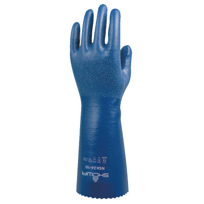 NSK24 Dual Nitrile-Coated Gloves, 10/X-Large, Blue