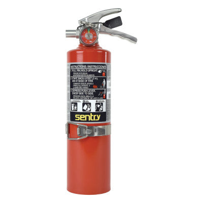 SENTRY Dry Chemical Hand Portable Extinguisher, Class ABC Fires, 2.5lb Cap. Wt.