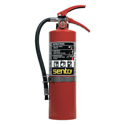 SENTRY Dry Chemical Hand Portable Extinguisher, w/Vehicle Bracket, ABC, 5 lb