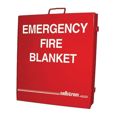 EMER FIRE BLANKET W/ METAL STORAGE CAB 1 000F