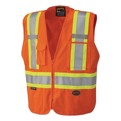 6935AU ORANGE ZIP VEST BREAK