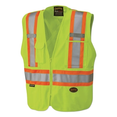 6936AU GREEN ZIP VEST BREAK