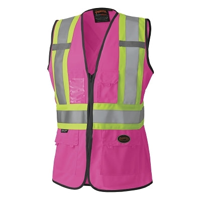 139PKU PINK LADIES VESTMESH