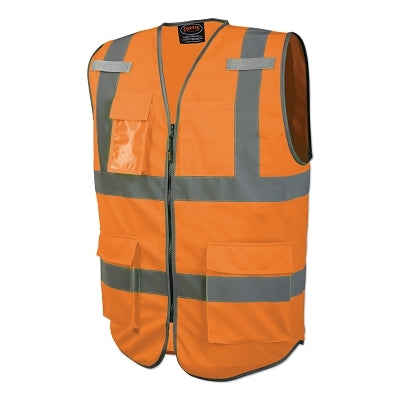 6958U ORANGE MULTI POCKET VEST