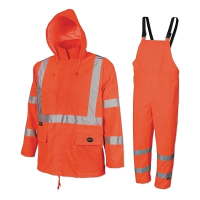 5618U HI-VIZ RAINSUIT ORANGE