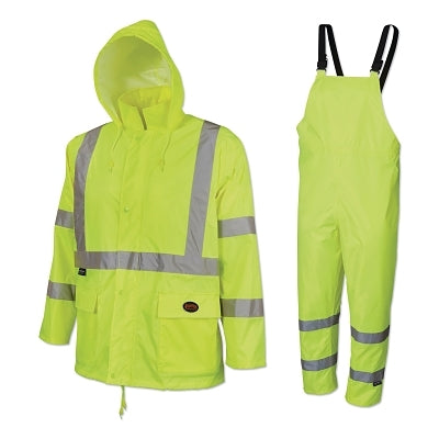 5619U HI-VIZ RAINSUIT GREEN