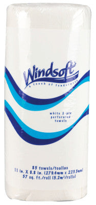 Perforated Roll Towels, White, 100 per roll